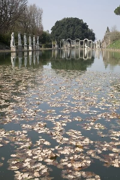 The Pool, Canopo, Hadrians Villa, UNESCO World Heritage Site, Tivoli