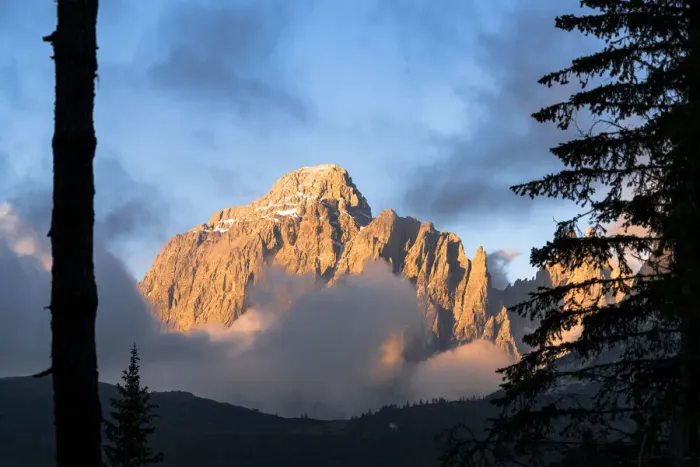 Framed Print : Popera group mountains at sunrise viewed from Passo Monte Croce di Comelico Framed Print : Popera group mountains at sunrise viewed from Passo Monte Croce di Comelico