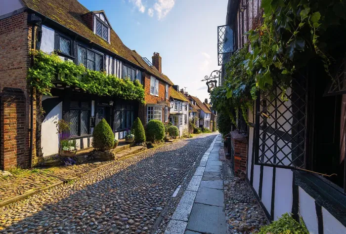 Framed Print : Popular Mermaid Street at sunset, Rye, East Sussex, England, United Kingdom, Europe Framed Print : Popular Mermaid Street at sunset, Rye, East Sussex, England, United Kingdom, Europe