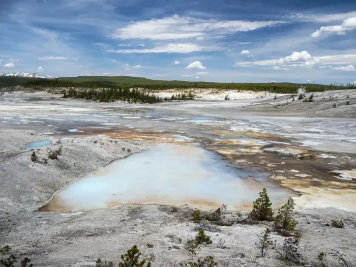 Framed Print : Porcelain Basin, in the Norris Geyser Basin area, Yellowstone National Park Framed Print : Porcelain Basin, in the Norris Geyser Basin area, Yellowstone National Park