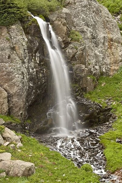Porphyry Basin Waterfall, San Juan National Forest, Colorado, United States of America