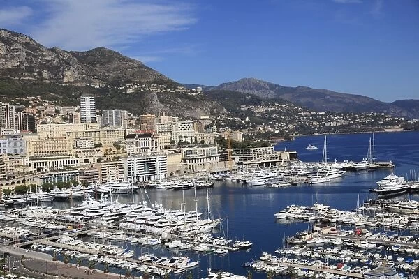 Port Hercule, Harbor, Monte Carlo, Monaco, Cote d Azur, Mediterranean, Europe