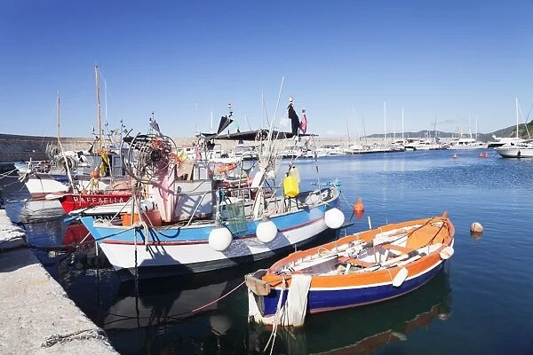 Port of Marciana Marina with fishing boats, Marciana marina, Island of Elba, Livorno Province