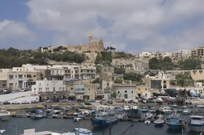 Framed Print : Port of Mgarr, Gozo, Malta, Europe Framed Print : Port of Mgarr, Gozo, Malta, Europe