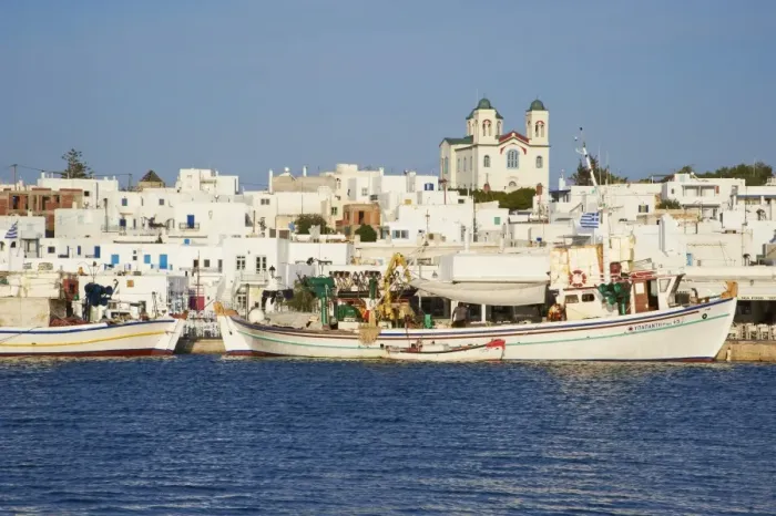 Framed Print : Port, Naoussa, Paros, Cyclades, Aegean, Greek Islands, Greece, Europe Framed Print : Port, Naoussa, Paros, Cyclades, Aegean, Greek Islands, Greece, Europe