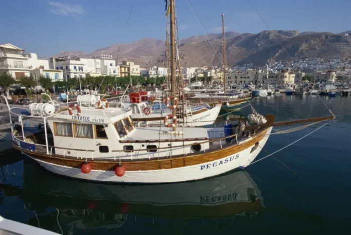 Framed Print : Port, Pothia, Kalymnos, Dodecanese, Greek Islands, Greece, Europe Framed Print : Port, Pothia, Kalymnos, Dodecanese, Greek Islands, Greece, Europe