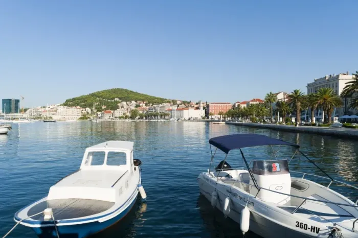 Framed Print : Port of Split, region of Dalmatia, Croatia, Europe Framed Print : Port of Split, region of Dalmatia, Croatia, Europe