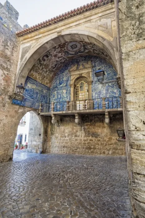 Framed Print : Porta da Vila decorated with azulejos, Obidos, Estremadura, Portugal, Europe