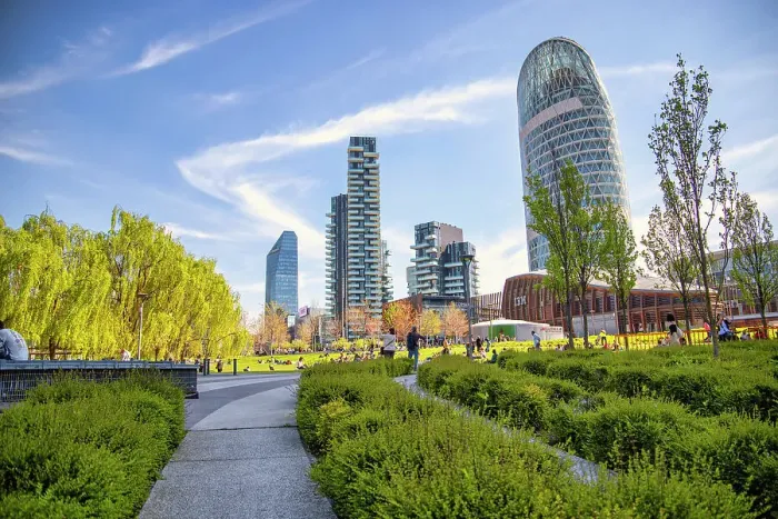 Framed Print : Porta Nuova district, Milan, Lombardy, Italy, Europe Framed Print : Porta Nuova district, Milan, Lombardy, Italy, Europe