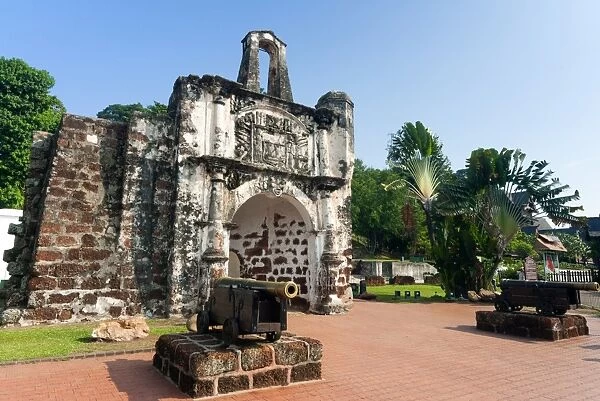 Porta de Santiago, Pintu Gerbang Santiago, Melaka (Malacca), UNESCO World Heritage Site, Melaka State, Malaysia, Southeast Asia, Asia