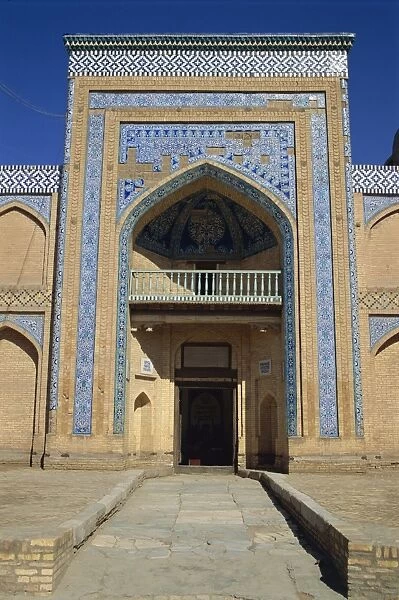 Portal of Mohammed Amin Khan Madrasah, Khiva, Uzbekistan, Central Asia, Asia