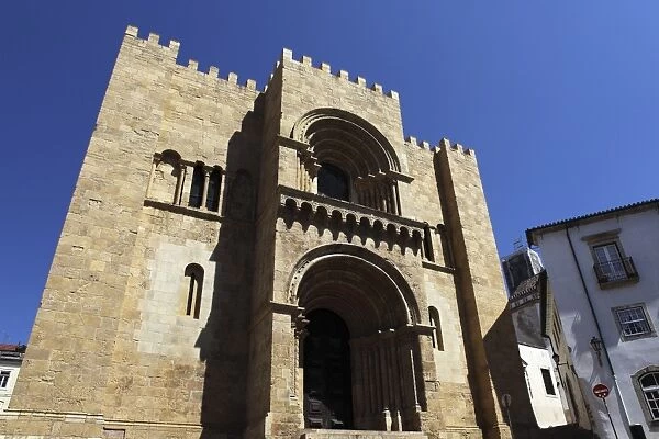 Portal of the Old Cathedral (Se Velha), a Romanesque place of worship begun in 1162
