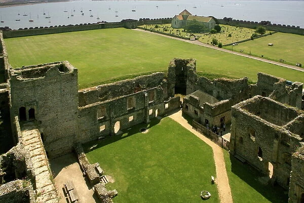 Portchester castle, Hampshire, England, United Kingdom, Europe