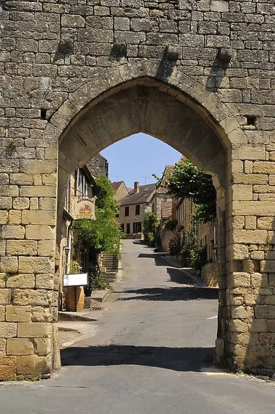 Porte Del Bos, Bastide town, Domme, Les Plus Beaux Villages de France, Dordogne