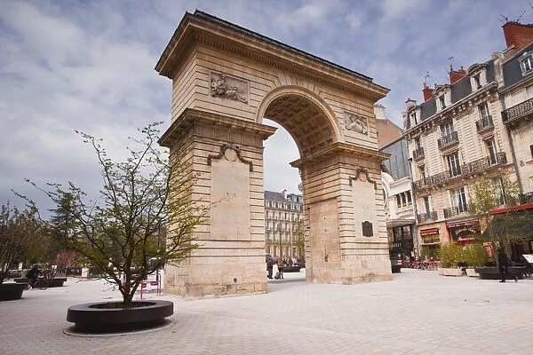 Porte Guillaume and Place Darcy in the centre of Dijon, Burgundy, France, Europe
