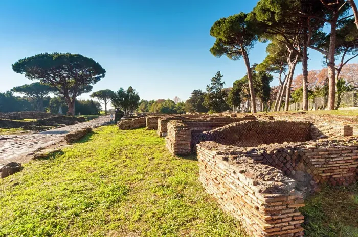 Framed Print : The Portico of the Sloping Roof, Ostia Antica archaeological site, Ostia, Rome province, Latium (Lazio), Italy, Europe Framed Print : The Portico of the Sloping Roof, Ostia Antica archaeological site, Ostia, Rome province, Latium (Lazio), Italy, Europe