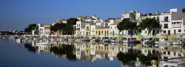 Framed Print : Porto Colom Harbour Framed Print : Porto Colom Harbour