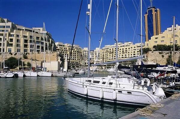 Portomaso Marina with exclusive apartments, Paceville, St. Julian`s, Malta