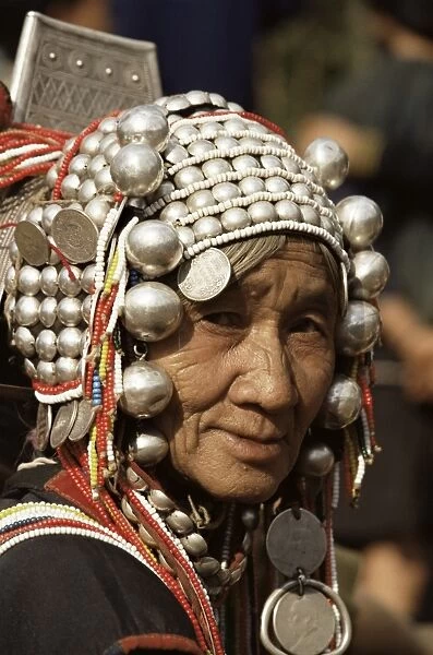 Portrait of an Akha hill tribe woman