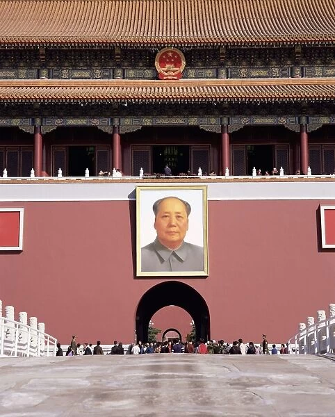 Portrait of Chairman Mao, Gate of Heavenly Peace (Tiananmen), Tiananmen Square