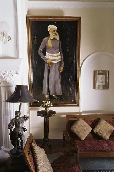 Portrait in the drawing room