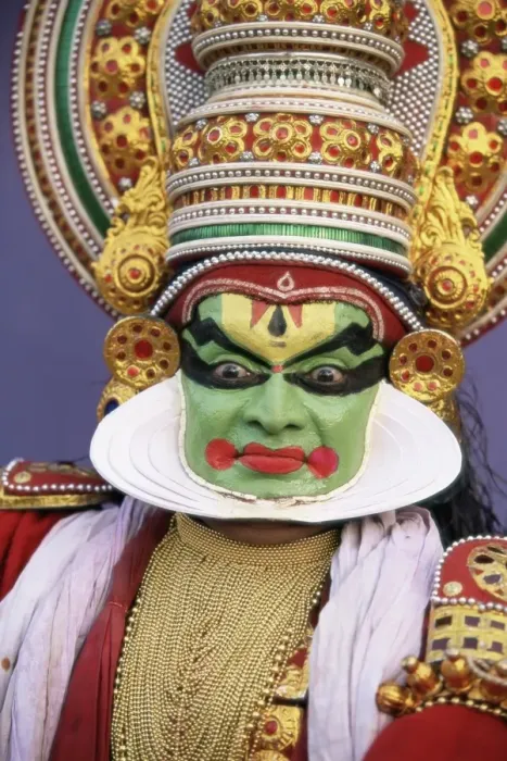 Framed Print : Portrait of a Kathakali dance performer Framed Print : Portrait of a Kathakali dance performer