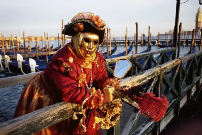 Framed Print : Portrait of a person dressed in carnival mask and costume Framed Print : Portrait of a person dressed in carnival mask and costume