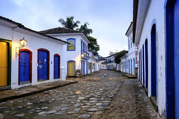 Portuguese colonial vernacular architecture in the centre of Paraty (Parati) town