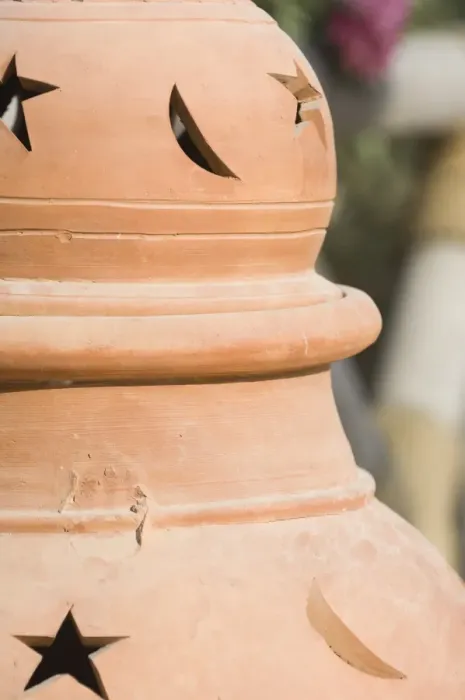 Framed Print : Pot detail