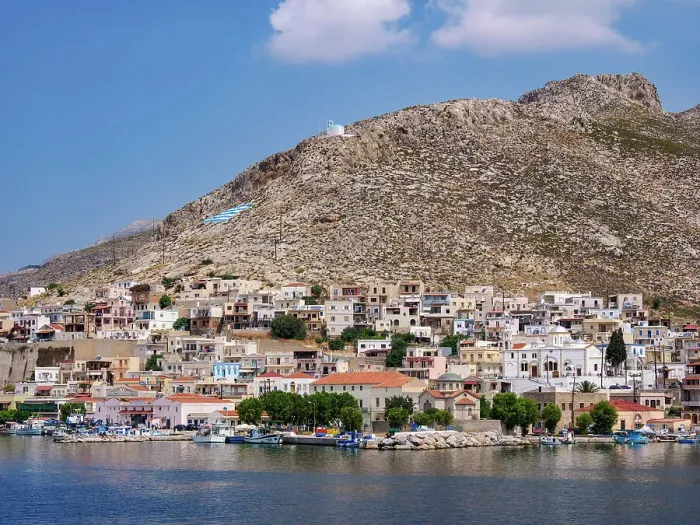 Framed Print : Pothia (Kalymnos Town), Kalymnos Island, Dodecanese, Greek Islands, Greece, Europe Framed Print : Pothia (Kalymnos Town), Kalymnos Island, Dodecanese, Greek Islands, Greece, Europe