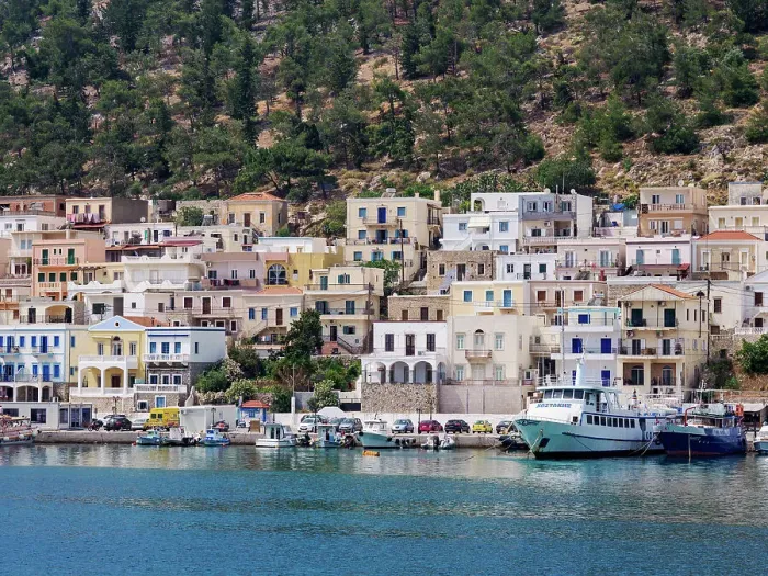 Framed Print : Pothia (Kalymnos Town), Kalymnos Island, Dodecanese, Greek Islands, Greece, Europe Framed Print : Pothia (Kalymnos Town), Kalymnos Island, Dodecanese, Greek Islands, Greece, Europe