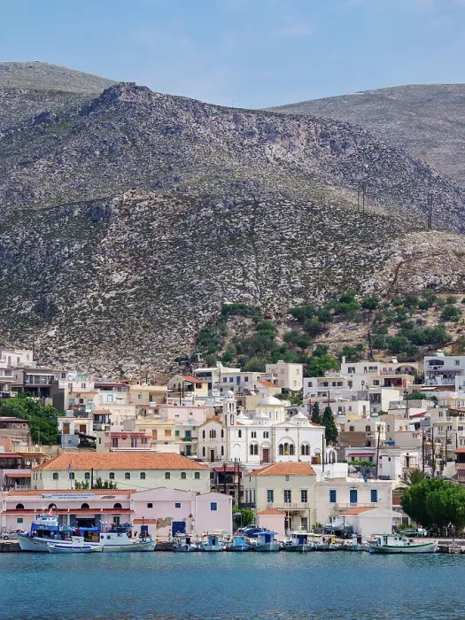 Framed Print : Pothia (Kalymnos Town), Kalymnos Island, Dodecanese, Greek Islands, Greece, Europe Framed Print : Pothia (Kalymnos Town), Kalymnos Island, Dodecanese, Greek Islands, Greece, Europe