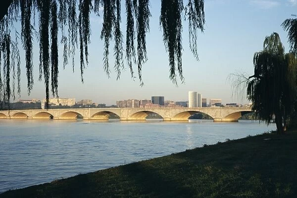 Potomac River and the Arlington Memorial Bridge, Washington D