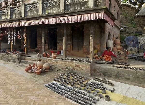 Potters Square, Bhaktapur, UNESCO World Heritage Site, Kathmandu Valley, Nepal, Asia