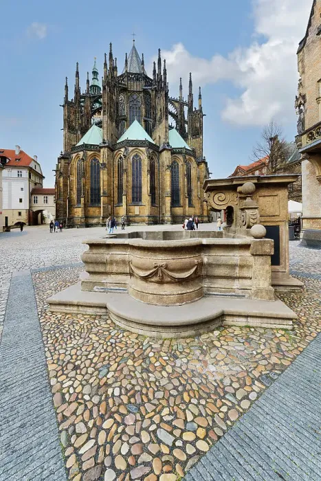 Framed Print : Prague Castle, Gothic Metropolitan Cathedral of Saints Vitus, Wenceslas and Adalbert, UNESCO World Heritage Site, Prague, Czech Republic (Czechia), Europe