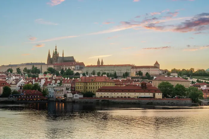 Framed Print : Prague Castle rising above Vltava River at sunset, UNESCO World Heritage Site, Prague, Bohemia, Czech Republic (Czechia), Europe Framed Print : Prague Castle rising above Vltava River at sunset, UNESCO World Heritage Site, Prague, Bohemia, Czech Republic (Czechia), Europe