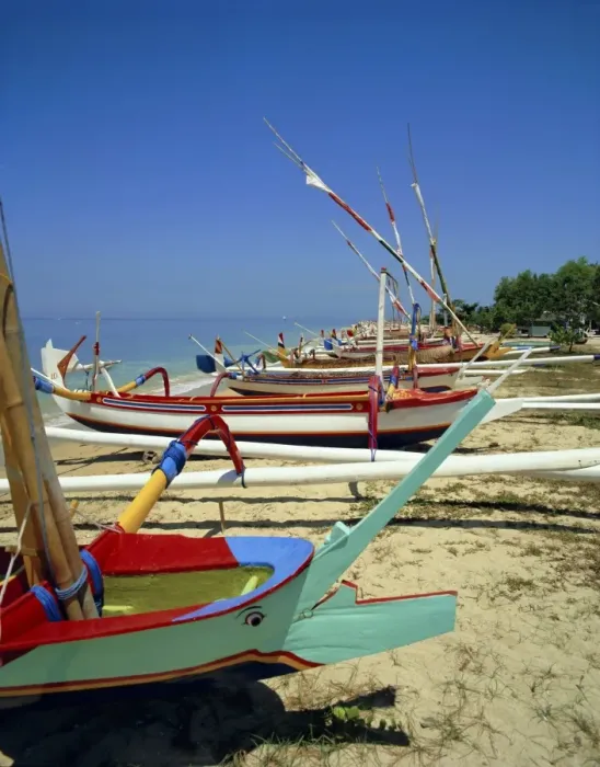 Framed Print : Prahu, colourful local boats Framed Print : Prahu, colourful local boats