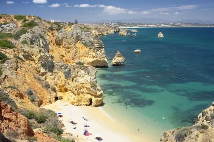 Framed Print : Praia do Camilo (Camilo beach) and coastline Framed Print : Praia do Camilo (Camilo beach) and coastline