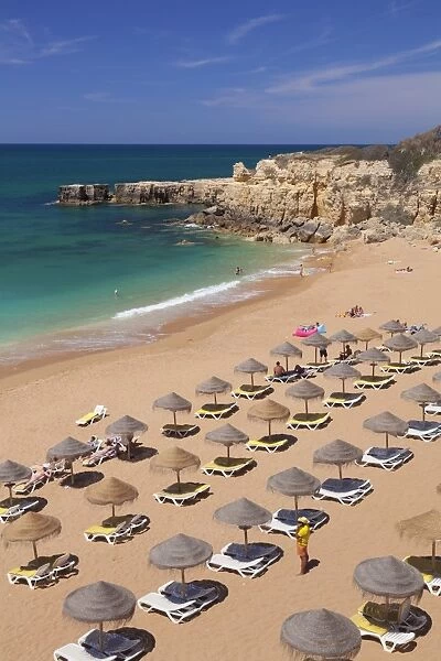 Praia do Castelo beach, Atlantic ocean, Albufeira, Algarve, Portugal, Europe