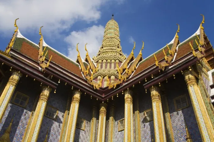 Framed Print : Prasat Phra Dhepbidorn at Royal Grand Palace, Rattanakosin District, Bangkok