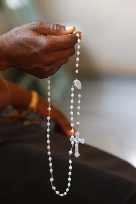 Framed Print : Prayer beads, Lome, Togo, West Africa, Africa Framed Print : Prayer beads, Lome, Togo, West Africa, Africa