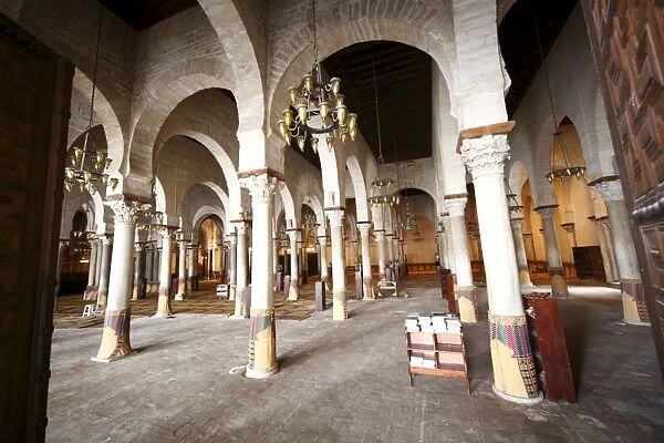 Prayer Hall of The Great Mosque Okba, Kairouan, UNESCO World Heritage Site