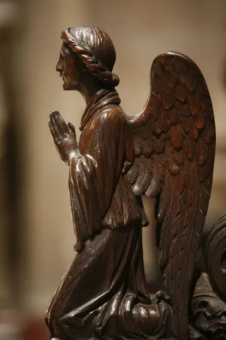 Framed Print : Praying angel, New York, United States of America, North America Framed Print : Praying angel, New York, United States of America, North America