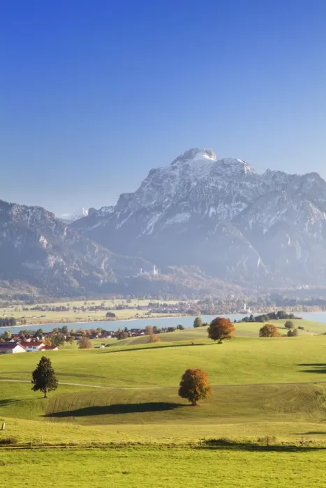 Framed Print : Prealps landscape and Forggensee Lake at sunset, Fussen, Ostallgau, Allgau, Allgau Alps, Bavaria, Germany, Europe Framed Print : Prealps landscape and Forggensee Lake at sunset, Fussen, Ostallgau, Allgau, Allgau Alps, Bavaria, Germany, Europe