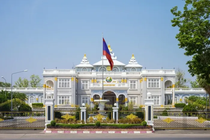 Framed Print : Presidential Palace, official residence of the President of Laos, Vientiane, Laos Framed Print : Presidential Palace, official residence of the President of Laos, Vientiane, Laos