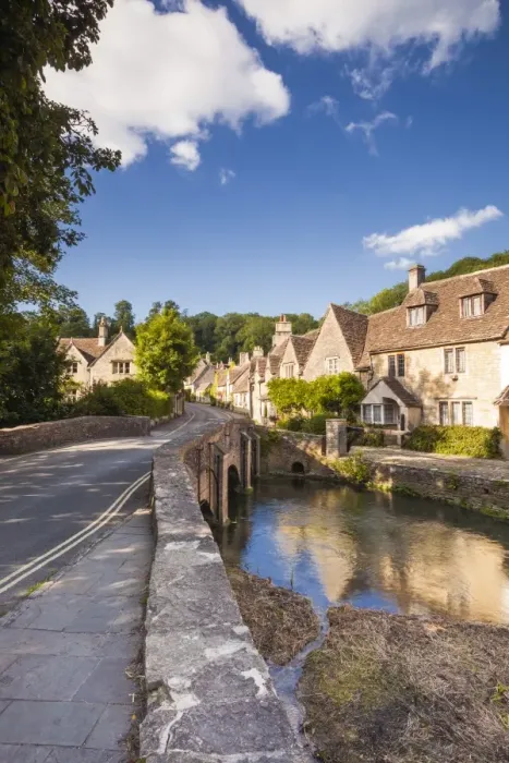 Framed Print : The pretty Cotswolds village of Castle Combe, north Wiltshire, England, United Kingdom Framed Print : The pretty Cotswolds village of Castle Combe, north Wiltshire, England, United Kingdom