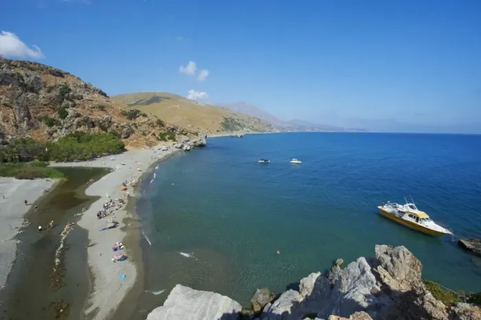 Framed Print : Preveli Beach, Rethymnon province, Crete, Greek Islands, Greece, Europe Framed Print : Preveli Beach, Rethymnon province, Crete, Greek Islands, Greece, Europe