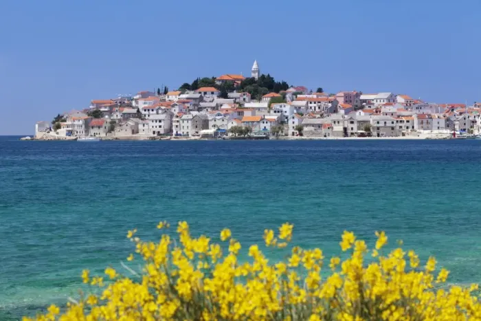 Framed Print : Primosten, Dalmatian Coast, Croatia, Europe Framed Print : Primosten, Dalmatian Coast, Croatia, Europe