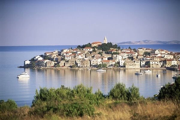 Primosten, a medieval town on a peninsula near Sibenik, Central Dalmatia