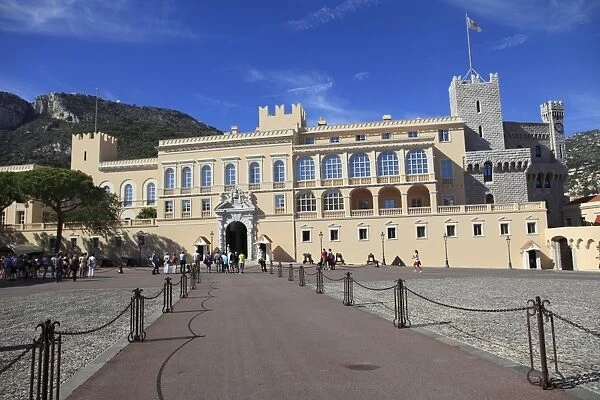 Princes of Grimaldi Palace, Royal Palace, Monaco, Cote d Azur, Mediterranean, Europe